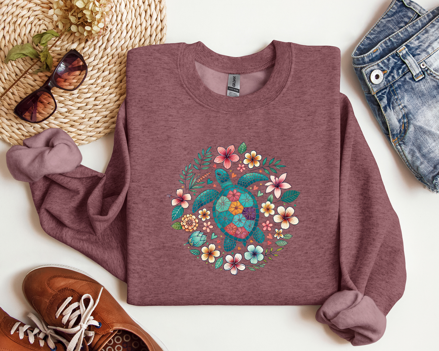 FLORAL SEA TURTLE CREW