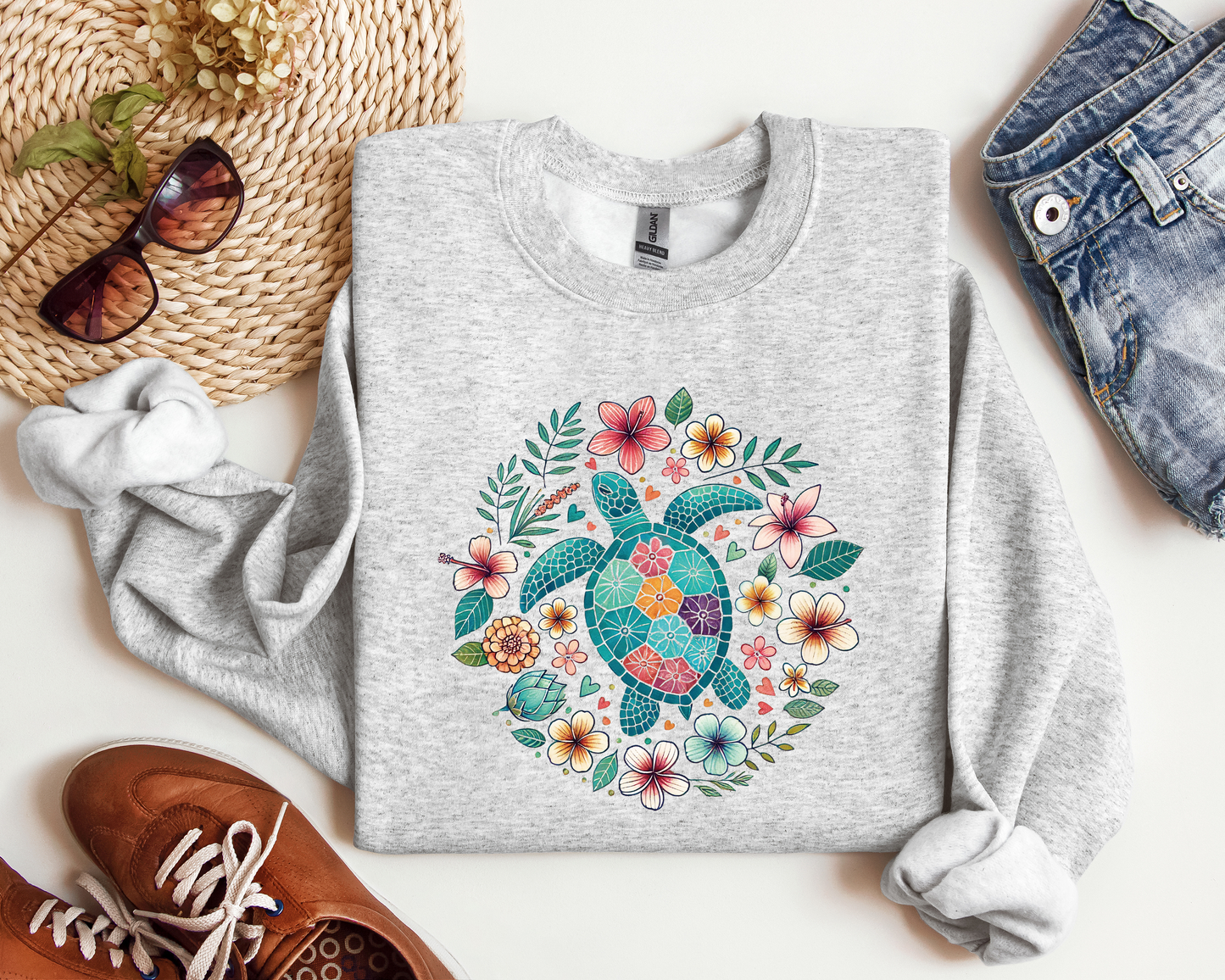 FLORAL SEA TURTLE CREW