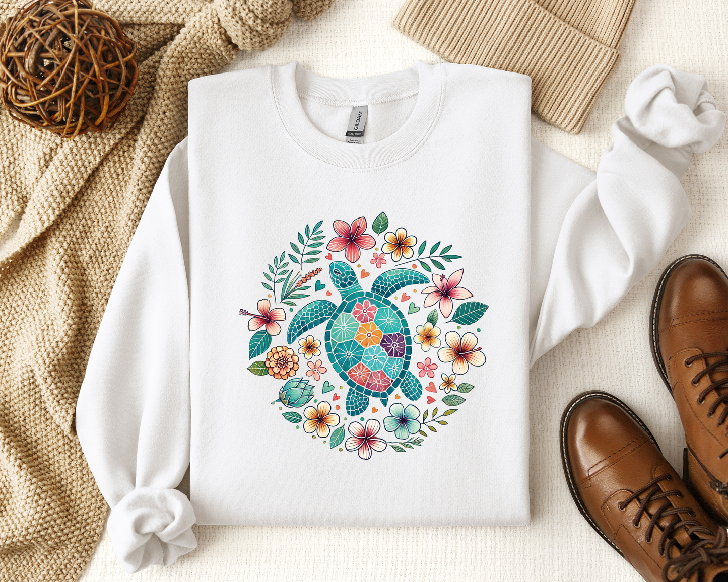 FLORAL SEA TURTLE CREW