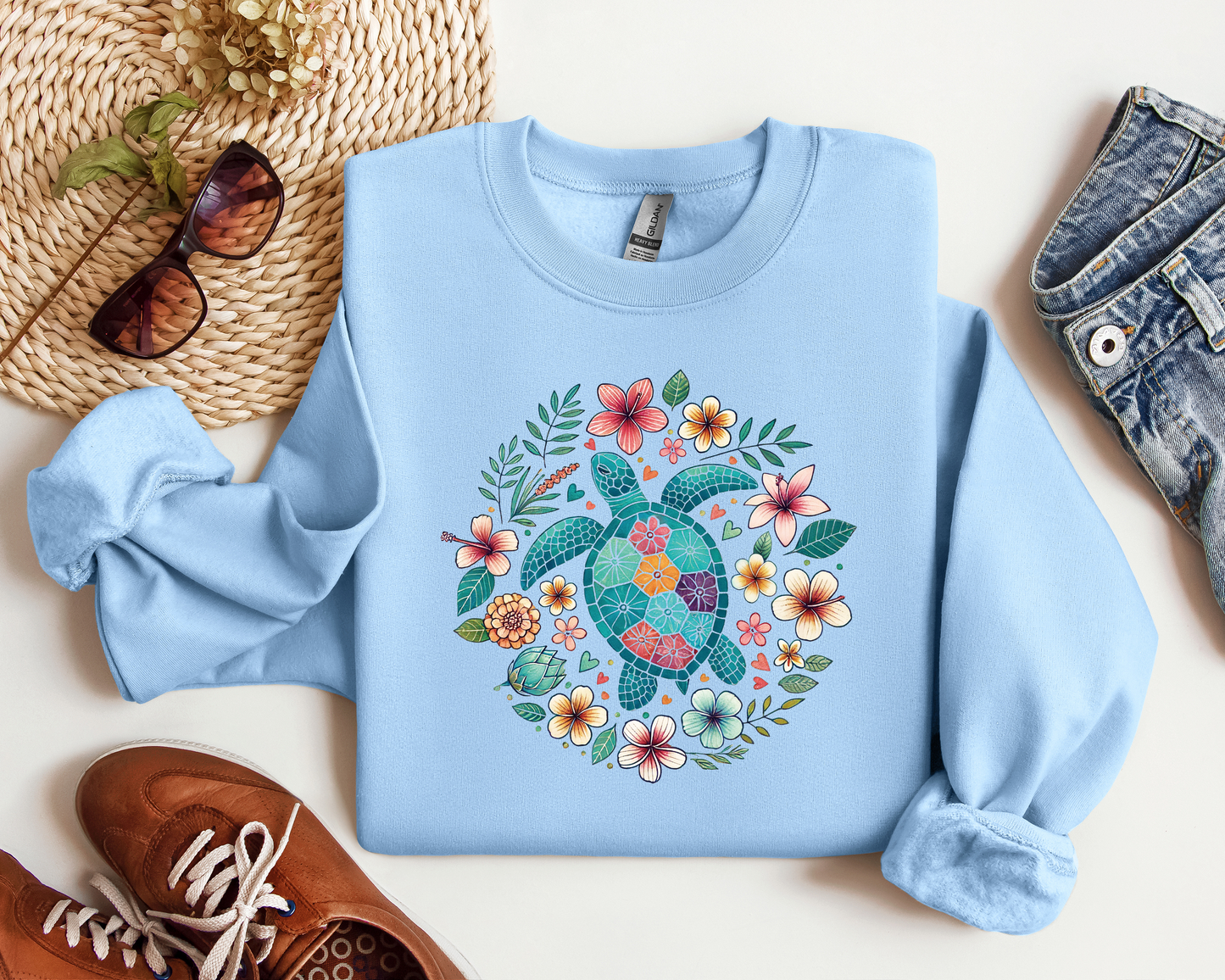 FLORAL SEA TURTLE CREW
