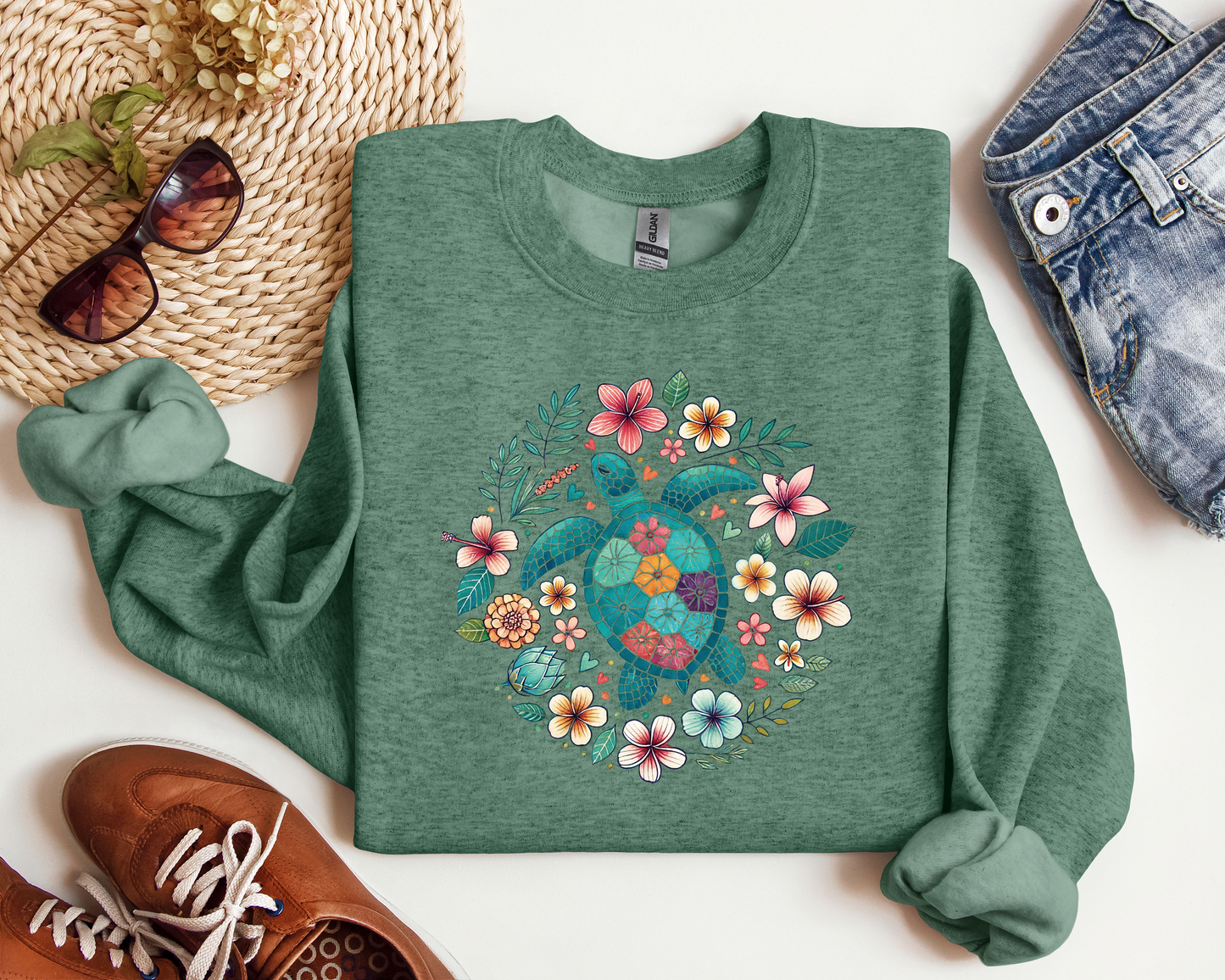 FLORAL SEA TURTLE CREW