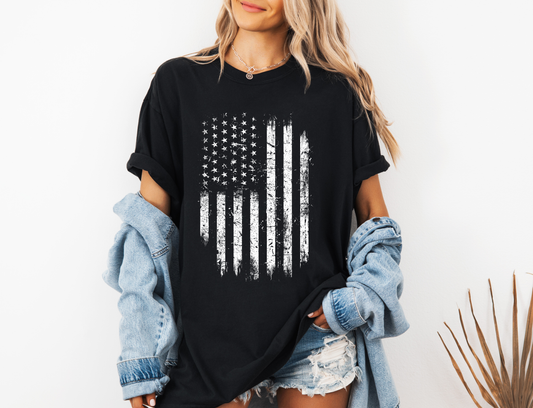 DISTRESSED FLAG CC SHIRT