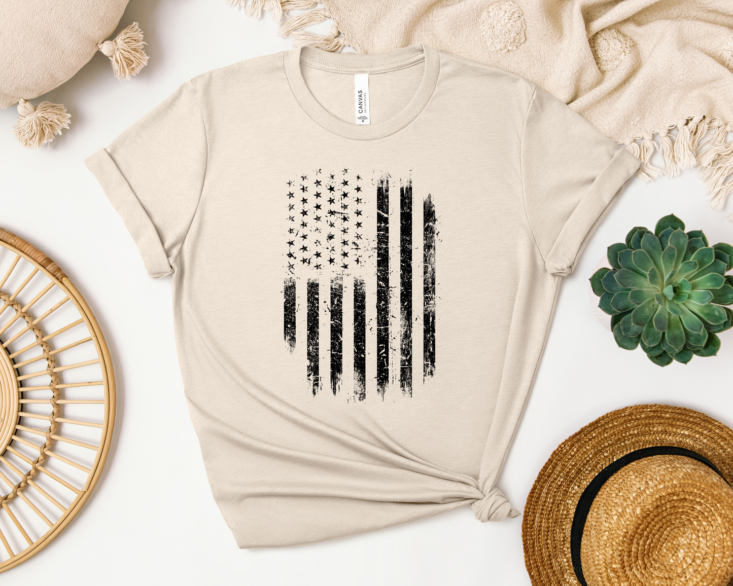 *NEW* DISTRESSED FLAG SHIRT
