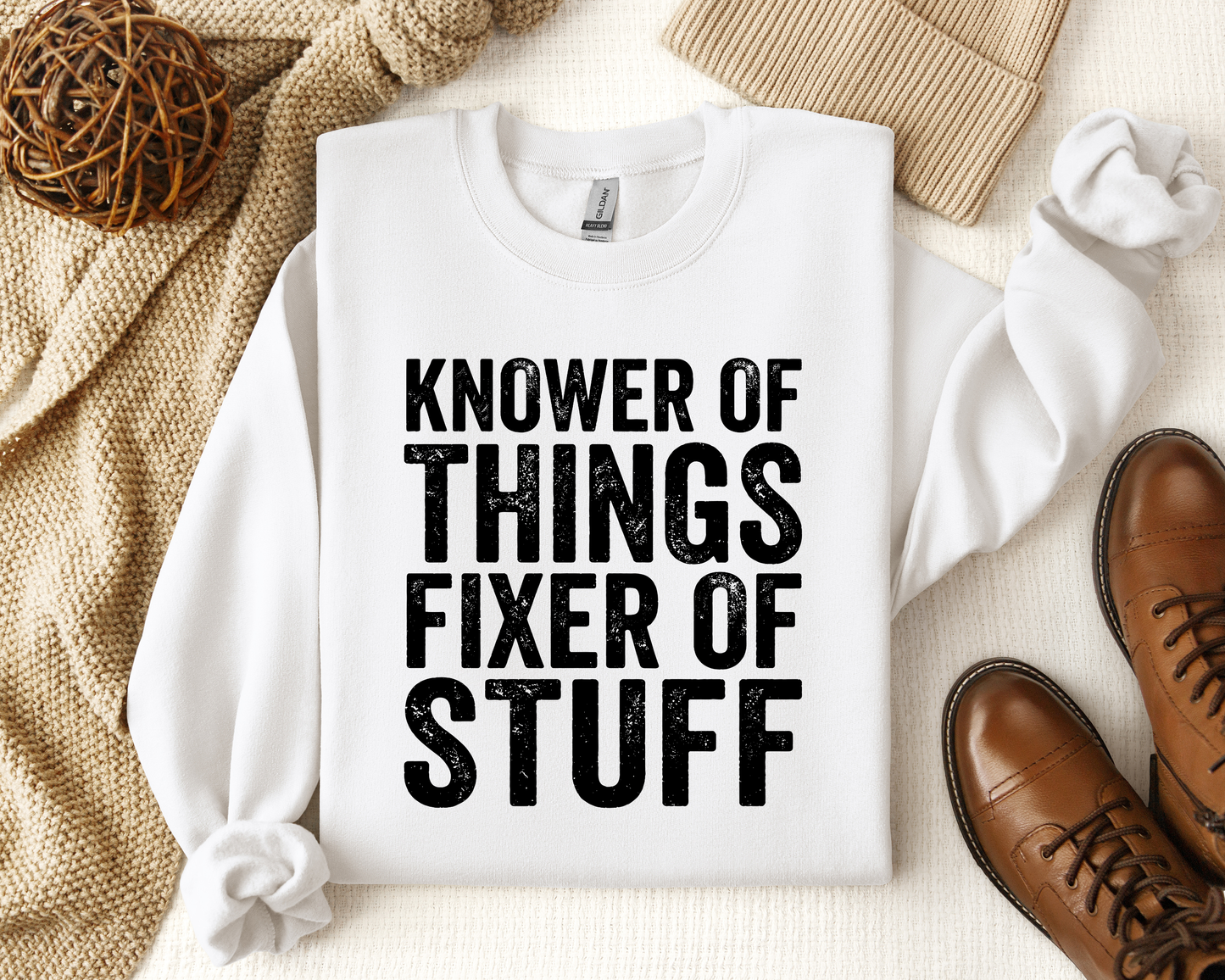 KNOWER OF THINGS FIXER OF STUFF CREW