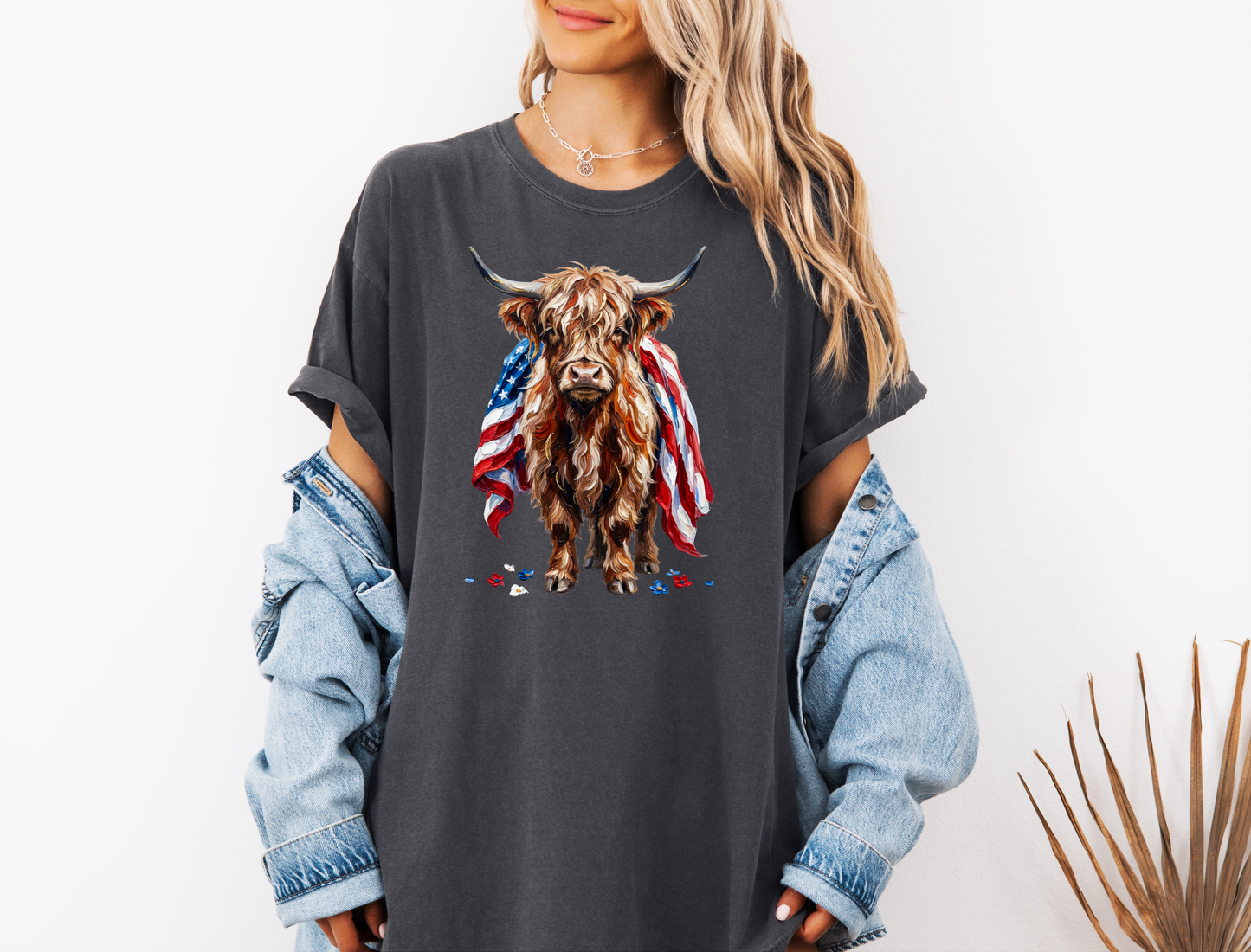 *NEW* PATRIOTIC HIGHLAND COW CC SHIRT