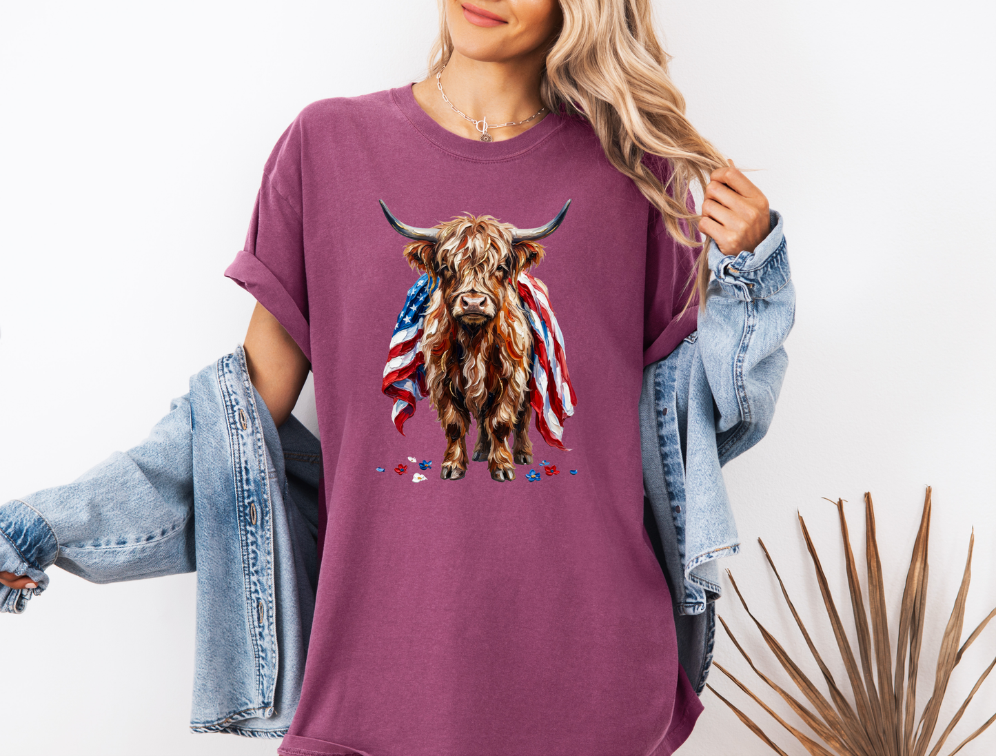 *NEW* PATRIOTIC HIGHLAND COW CC SHIRT