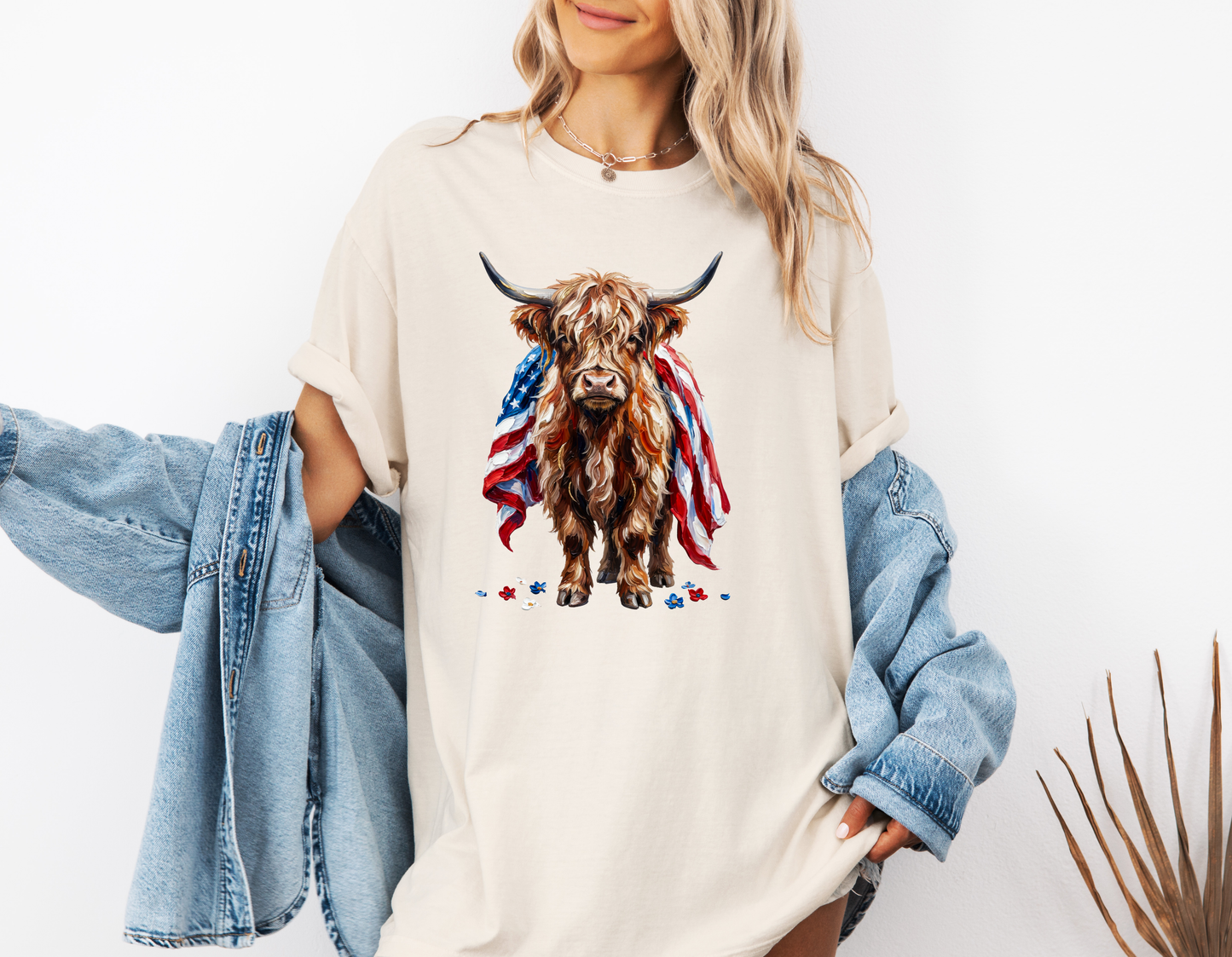 *NEW* PATRIOTIC HIGHLAND COW CC SHIRT