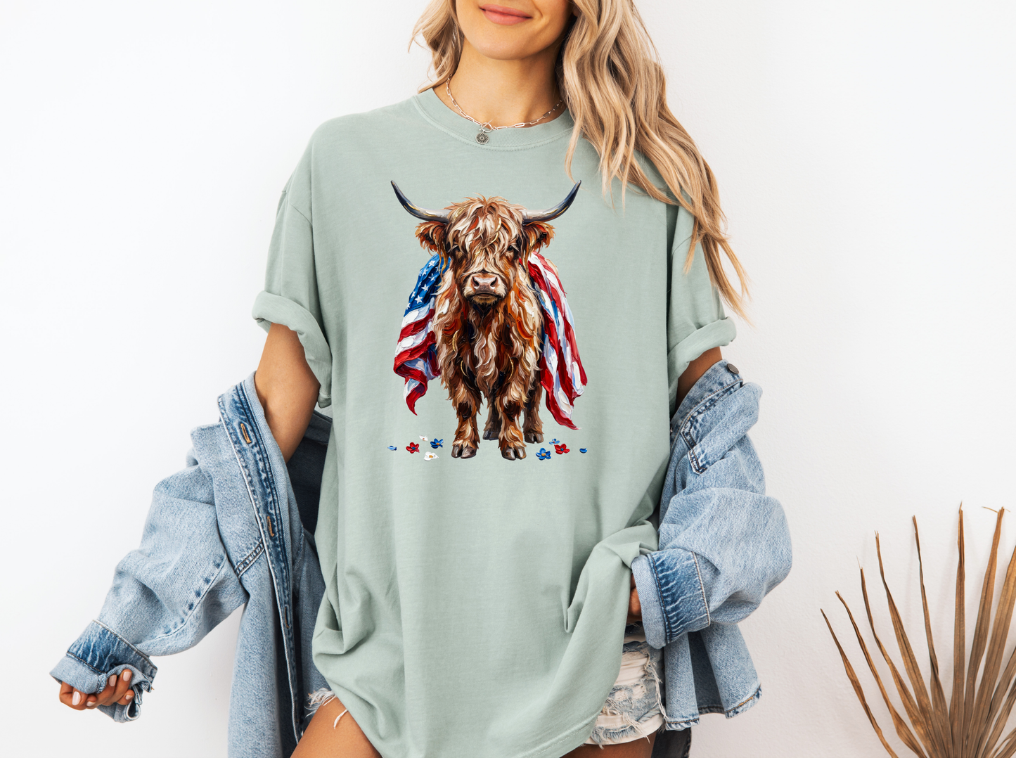 *NEW* PATRIOTIC HIGHLAND COW CC SHIRT