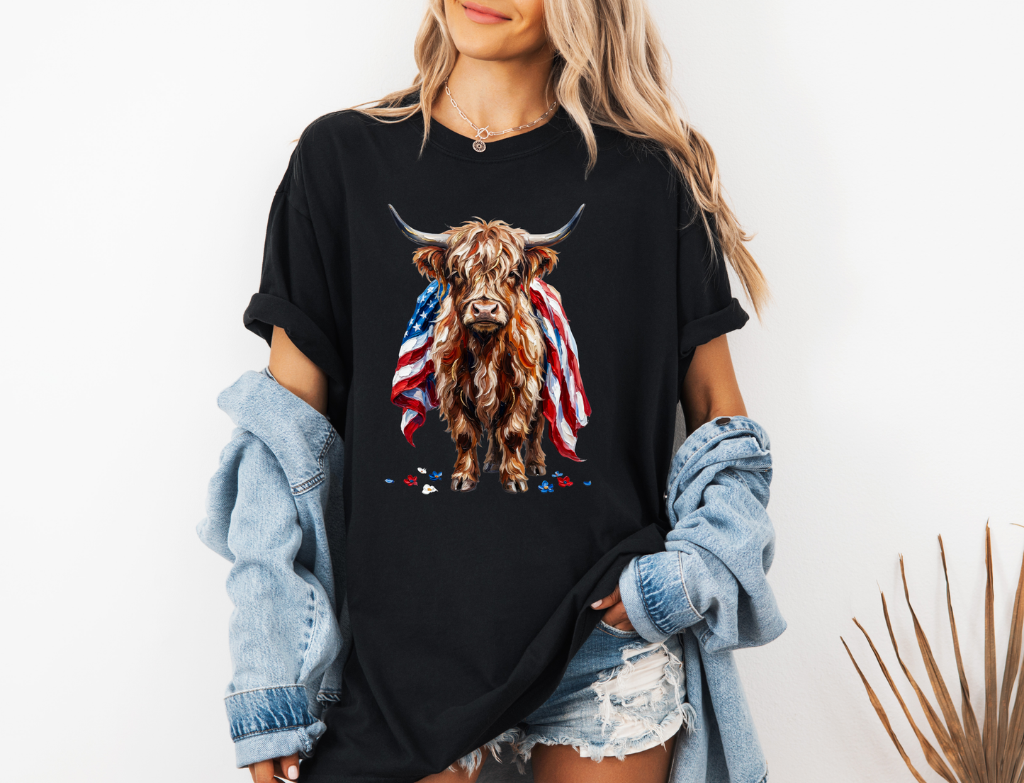 *NEW* PATRIOTIC HIGHLAND COW CC SHIRT