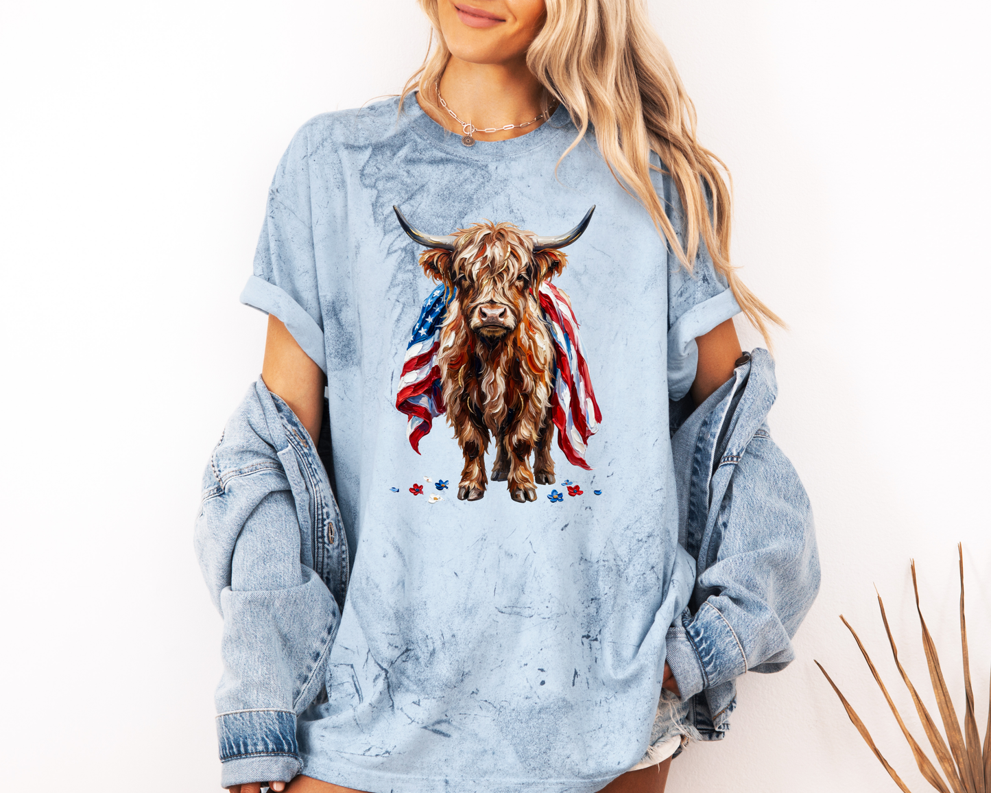 *NEW* PATRIOTIC HIGHLAND COW CC SHIRT