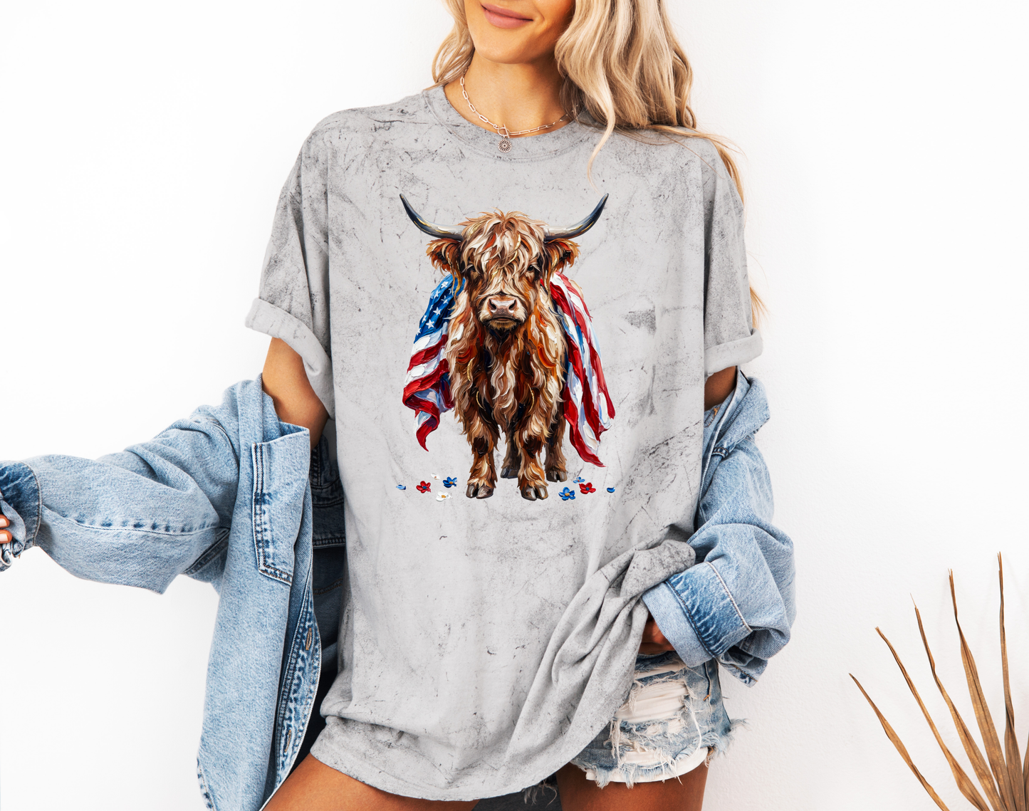 *NEW* PATRIOTIC HIGHLAND COW CC SHIRT