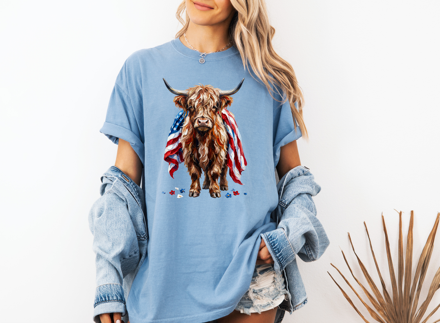 *NEW* PATRIOTIC HIGHLAND COW CC SHIRT