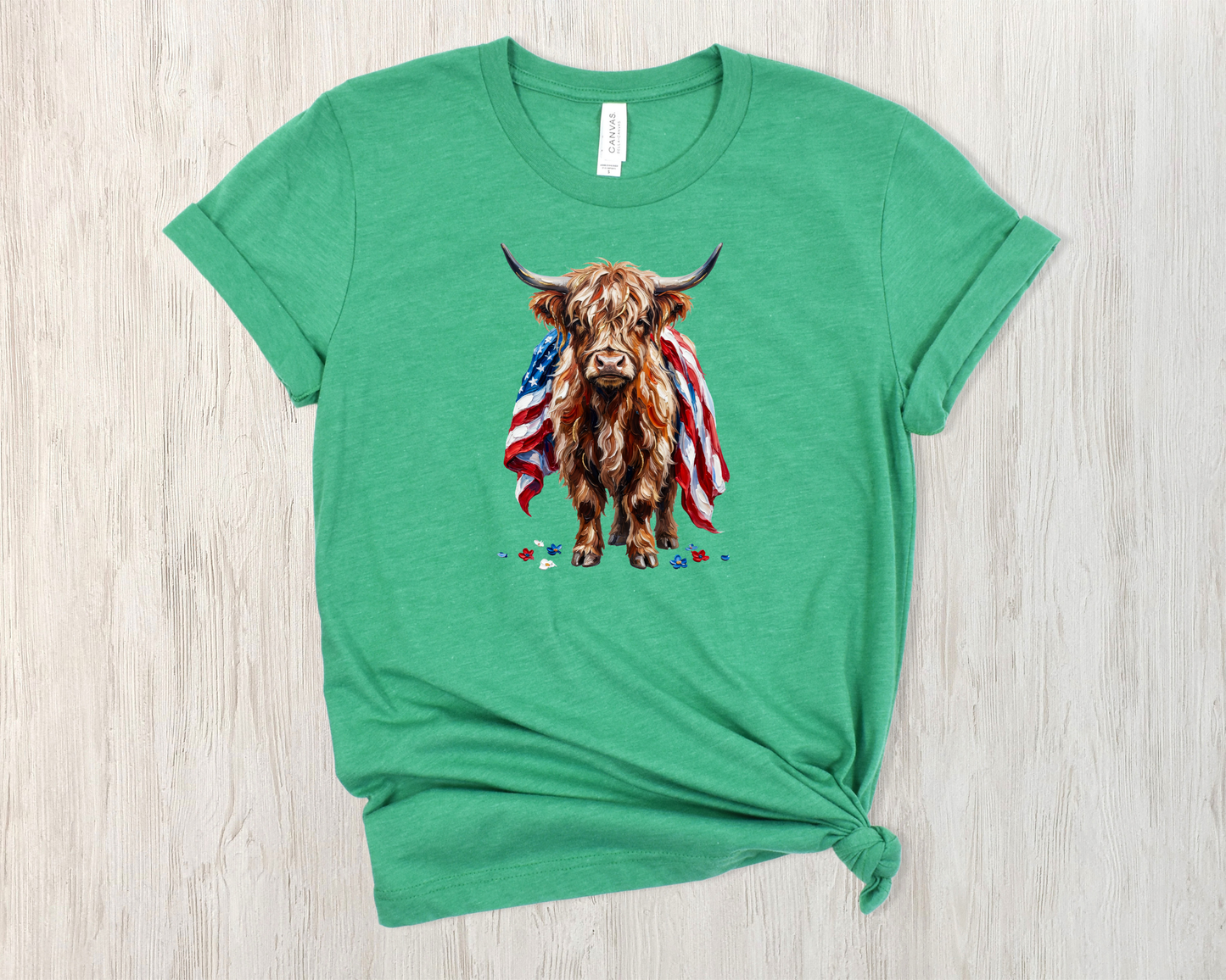 *NEW* PATRIOTIC HIGHLAND COW SHIRT