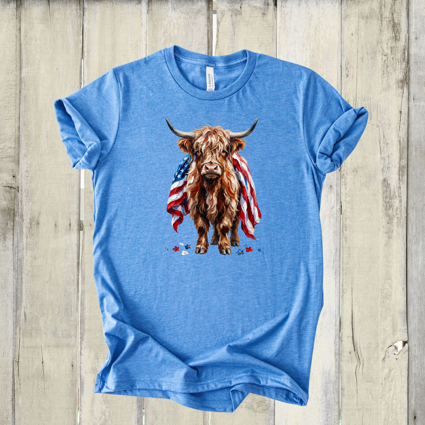 *NEW* PATRIOTIC HIGHLAND COW SHIRT