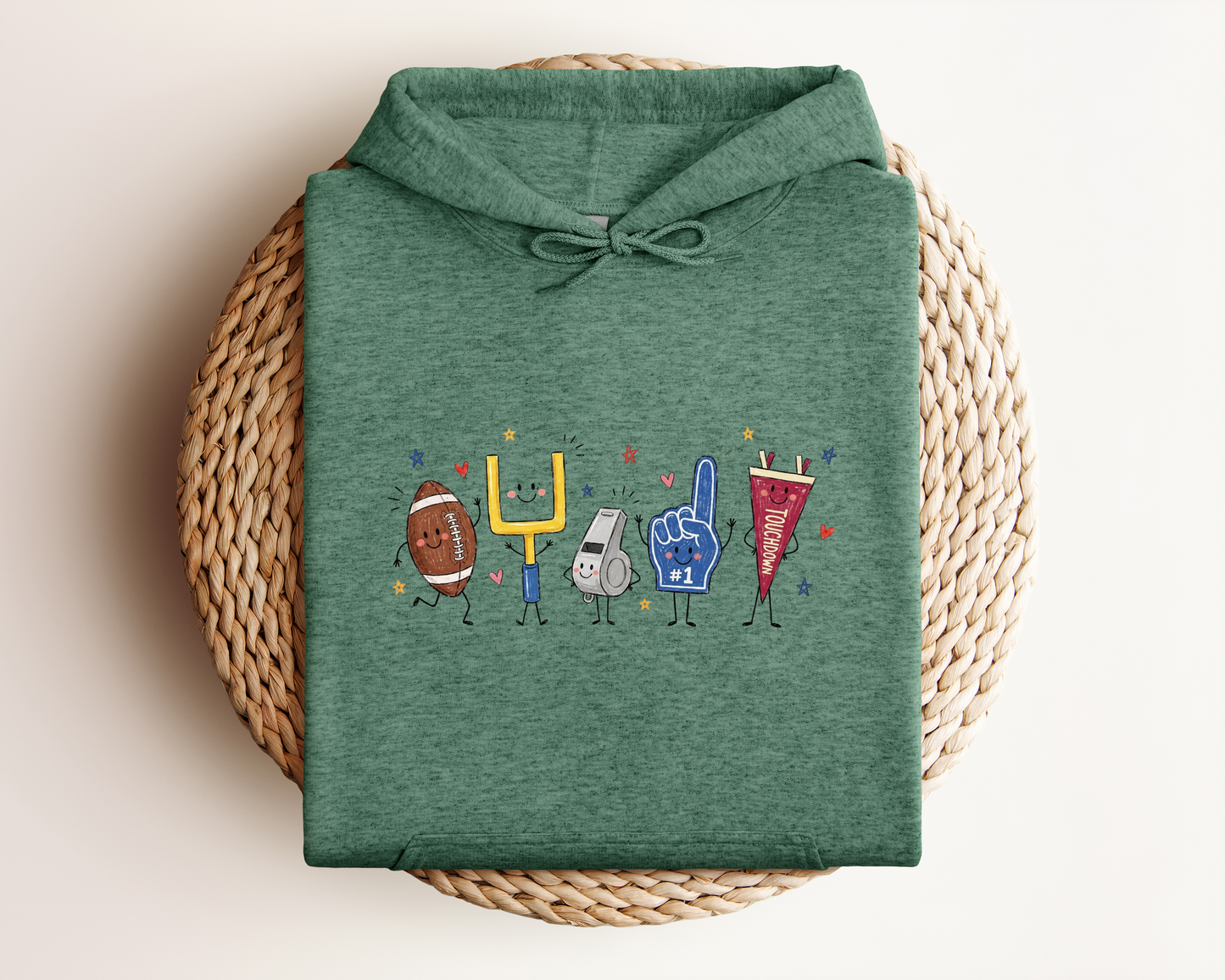FOOTBALL DOODLE HOODIE