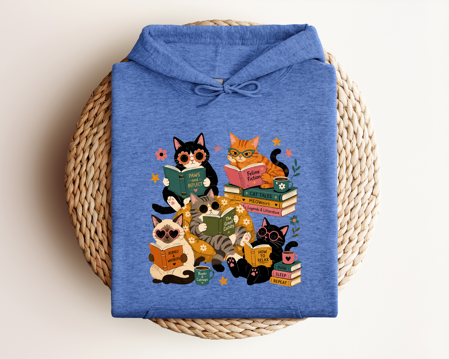 READING CAT HOODIE
