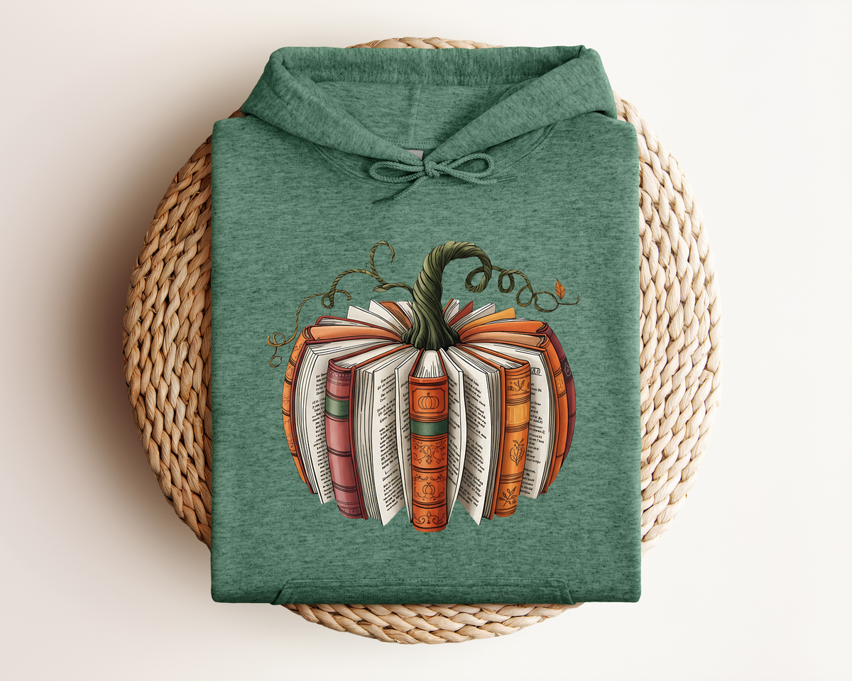FALL PUMPKIN BOOK HOODIE