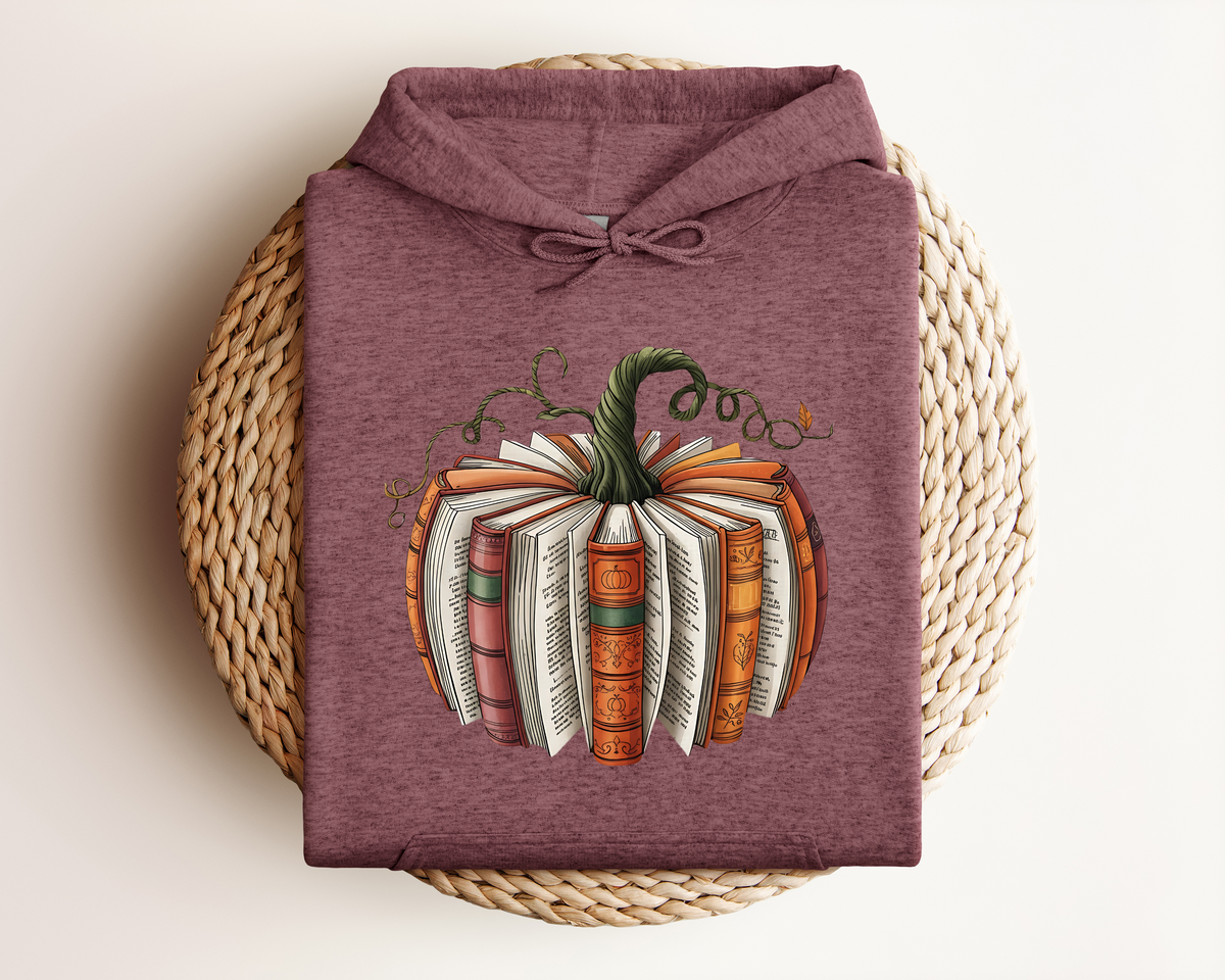 FALL PUMPKIN BOOK HOODIE