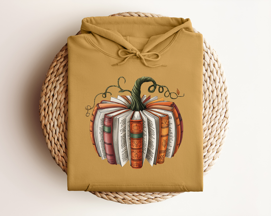 FALL PUMPKIN BOOK HOODIE