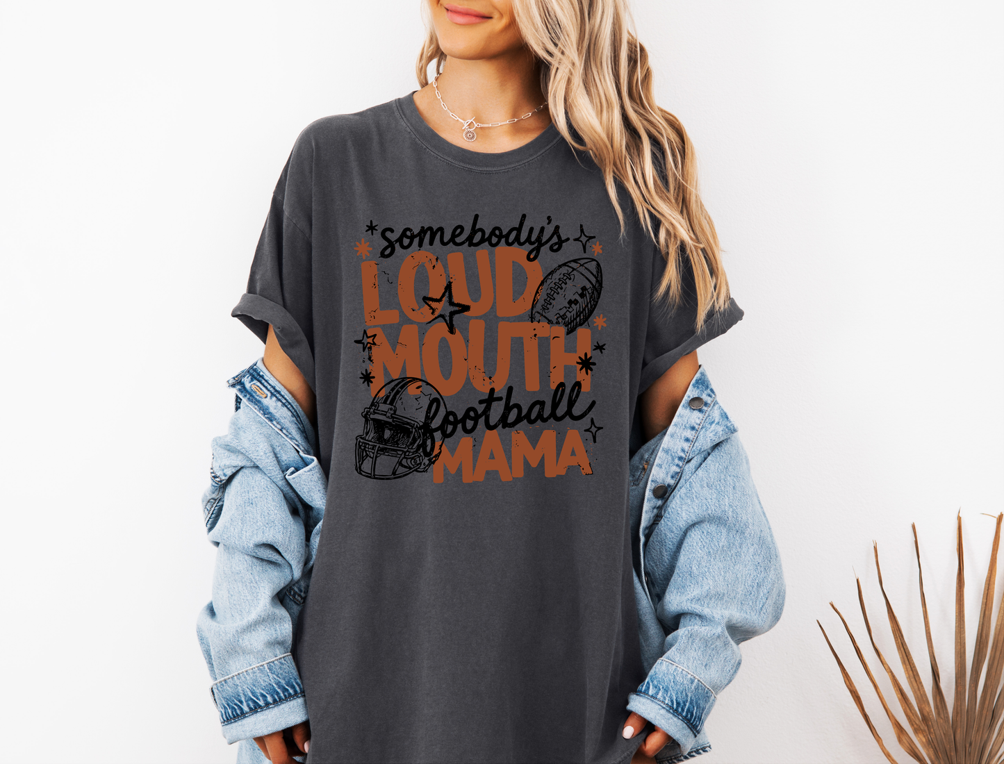 *NEW* SOMEBODY'S LOUDMOUTH FOOTBALL MAMA CC SHIRT