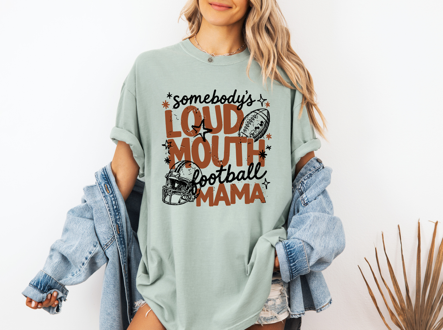 *NEW* SOMEBODY'S LOUDMOUTH FOOTBALL MAMA CC SHIRT