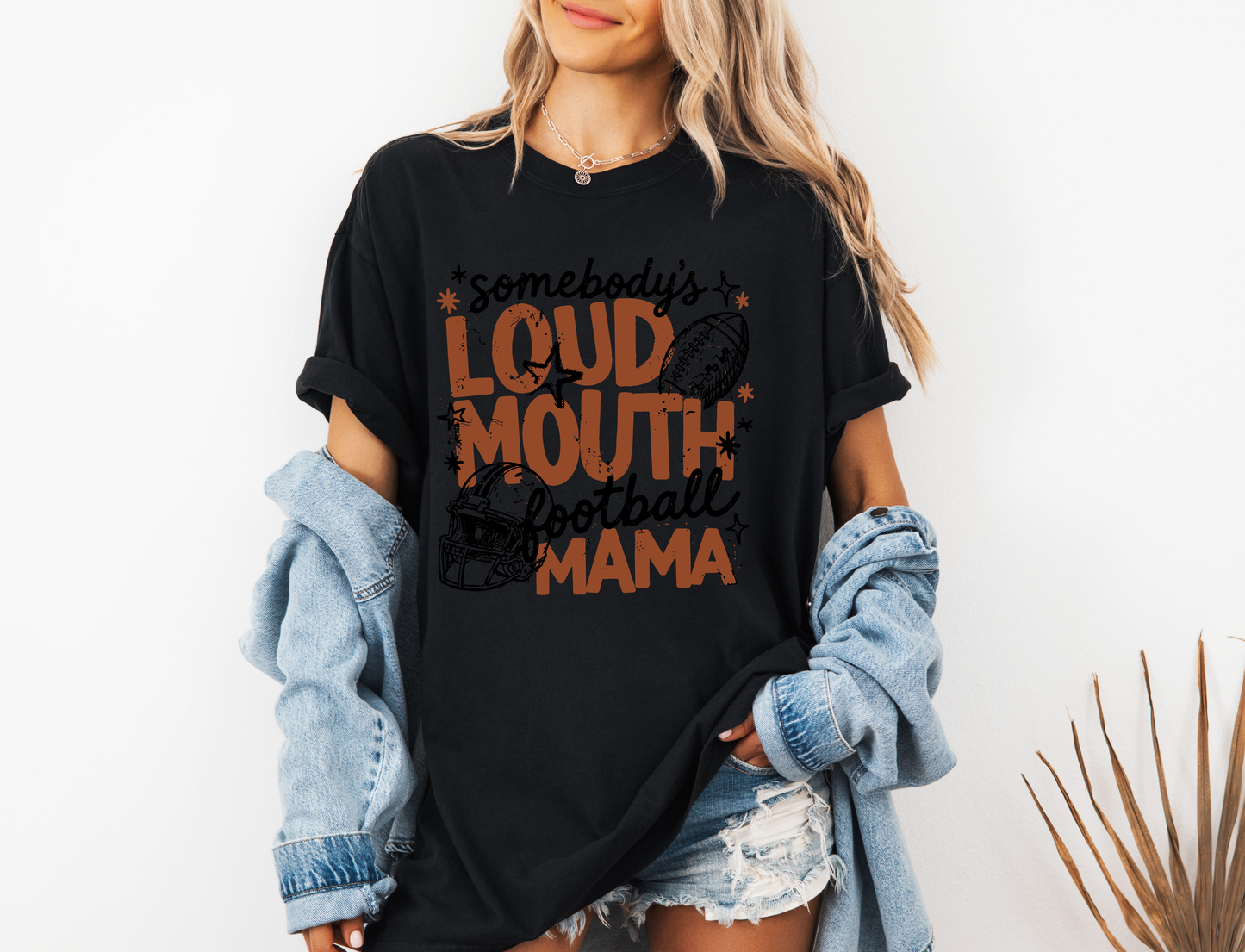 *NEW* SOMEBODY'S LOUDMOUTH FOOTBALL MAMA CC SHIRT