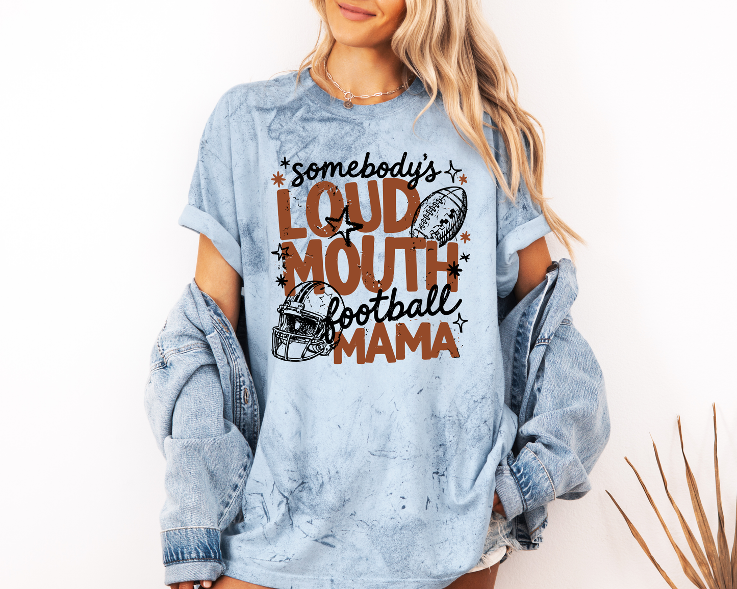 *NEW* SOMEBODY'S LOUDMOUTH FOOTBALL MAMA CC SHIRT