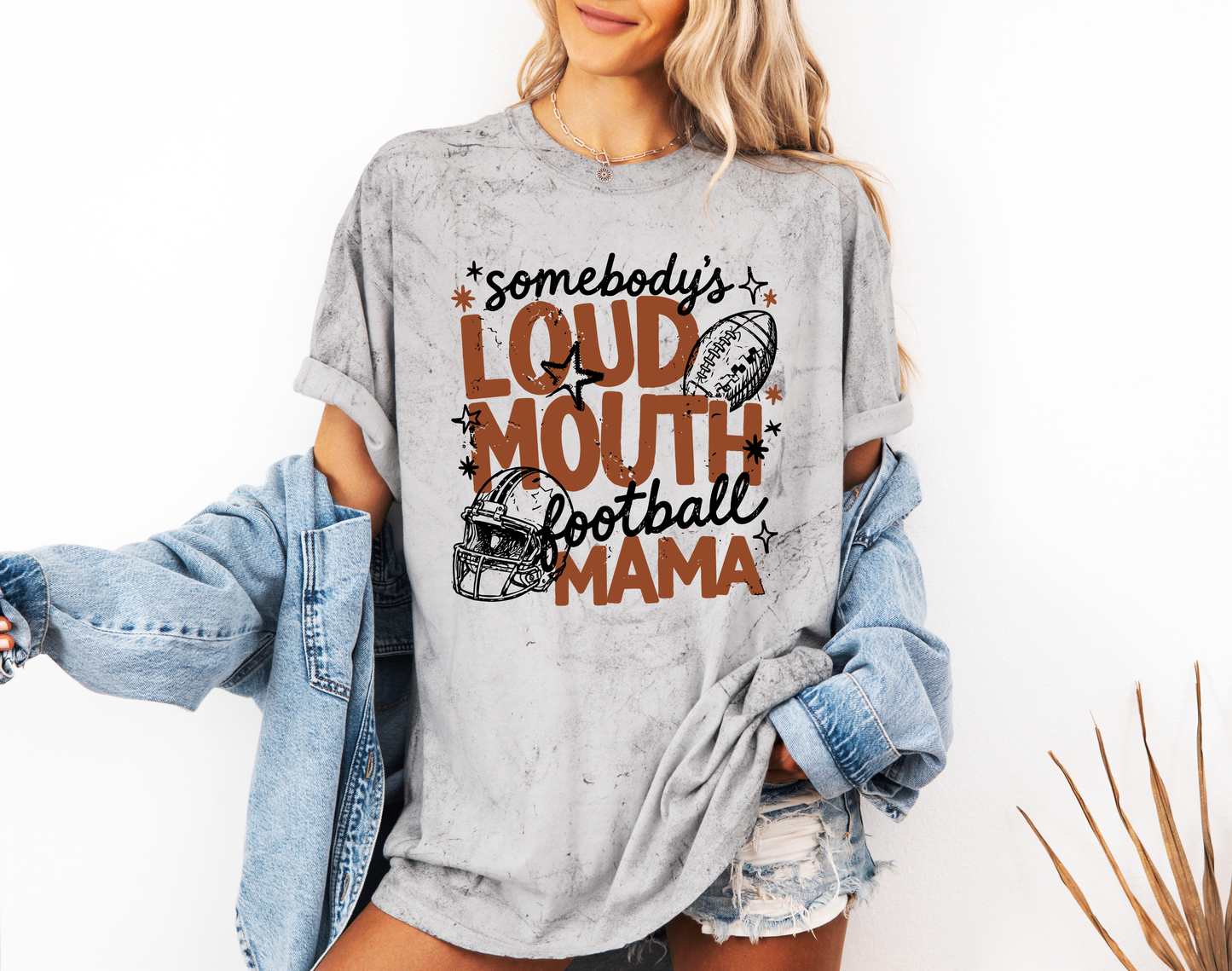 *NEW* SOMEBODY'S LOUDMOUTH FOOTBALL MAMA CC SHIRT