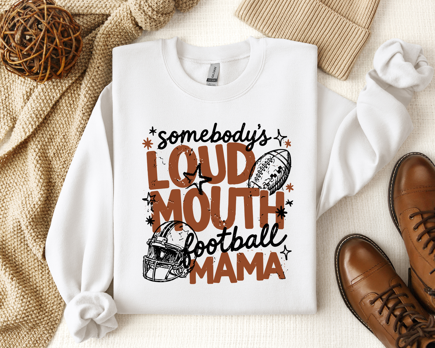 SOMEBODY'S LOUDMOUTH FOOTBALL MAMA CREW