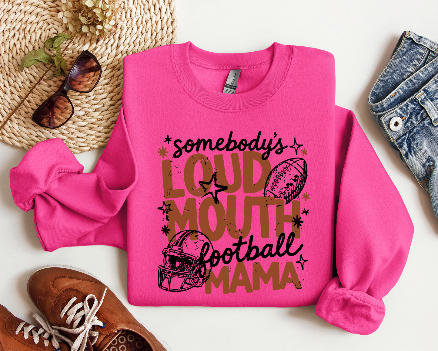SOMEBODY'S LOUDMOUTH FOOTBALL MAMA CREW