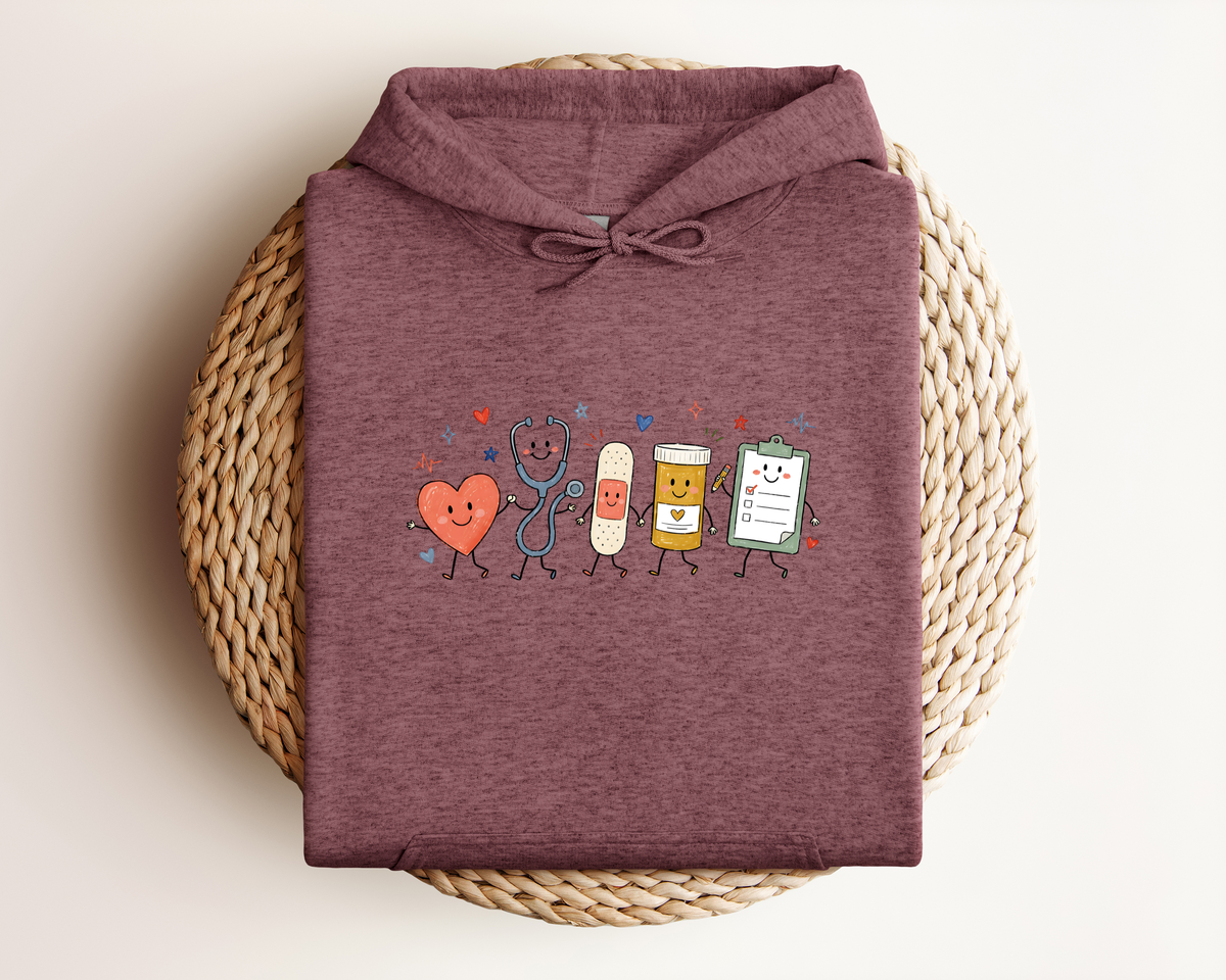 NURSE DOODLE HOODIE