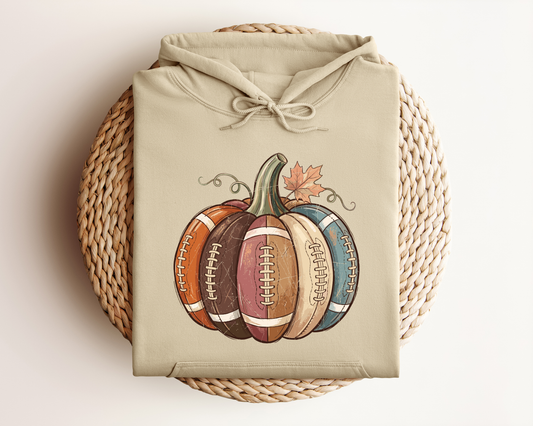FOOTBALL PUMPKIN HOODIE