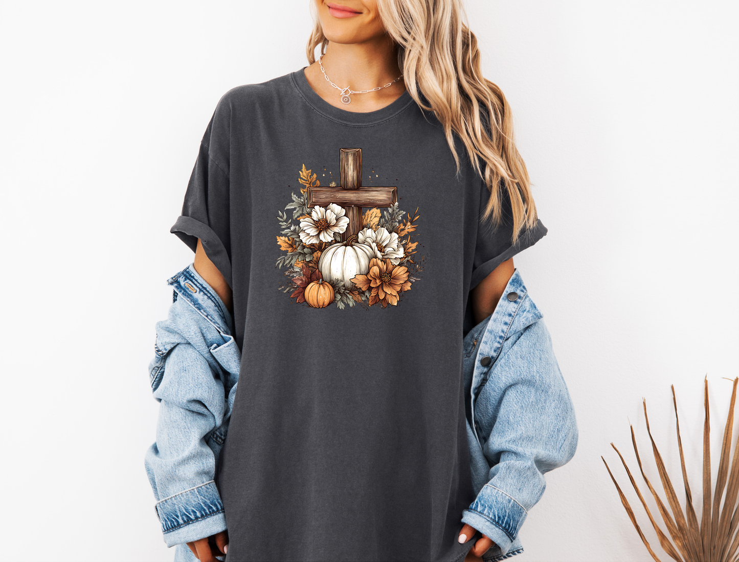 *NEW* RUSTIC FLORAL PUMPKIN CROSS CC SHIRT