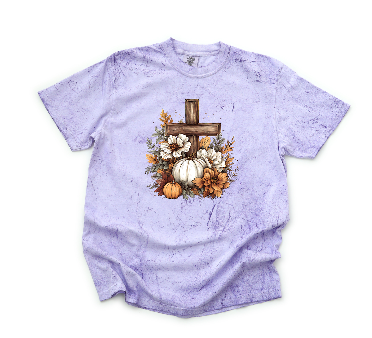 *NEW* RUSTIC FLORAL PUMPKIN CROSS CC SHIRT