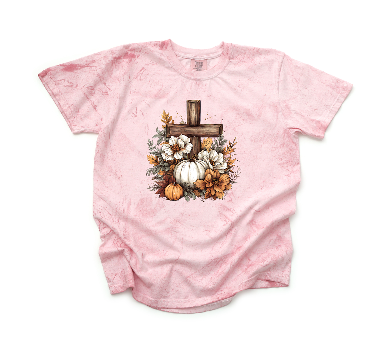 *NEW* RUSTIC FLORAL PUMPKIN CROSS CC SHIRT