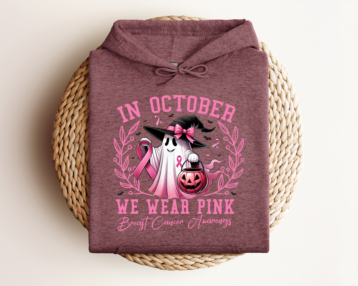 IN OCTOBER WE WEAR PINK HOODIE