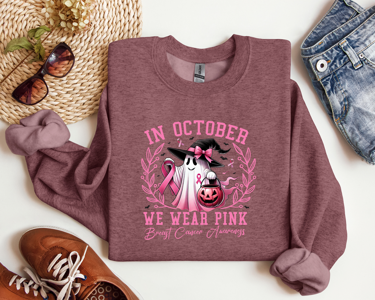IN OCTOBER WE WEAR PINK CREW