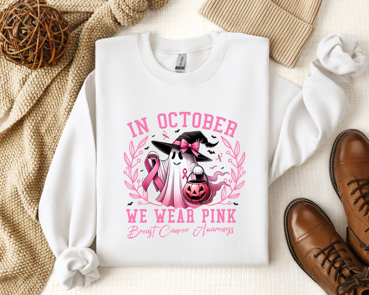 IN OCTOBER WE WEAR PINK CREW