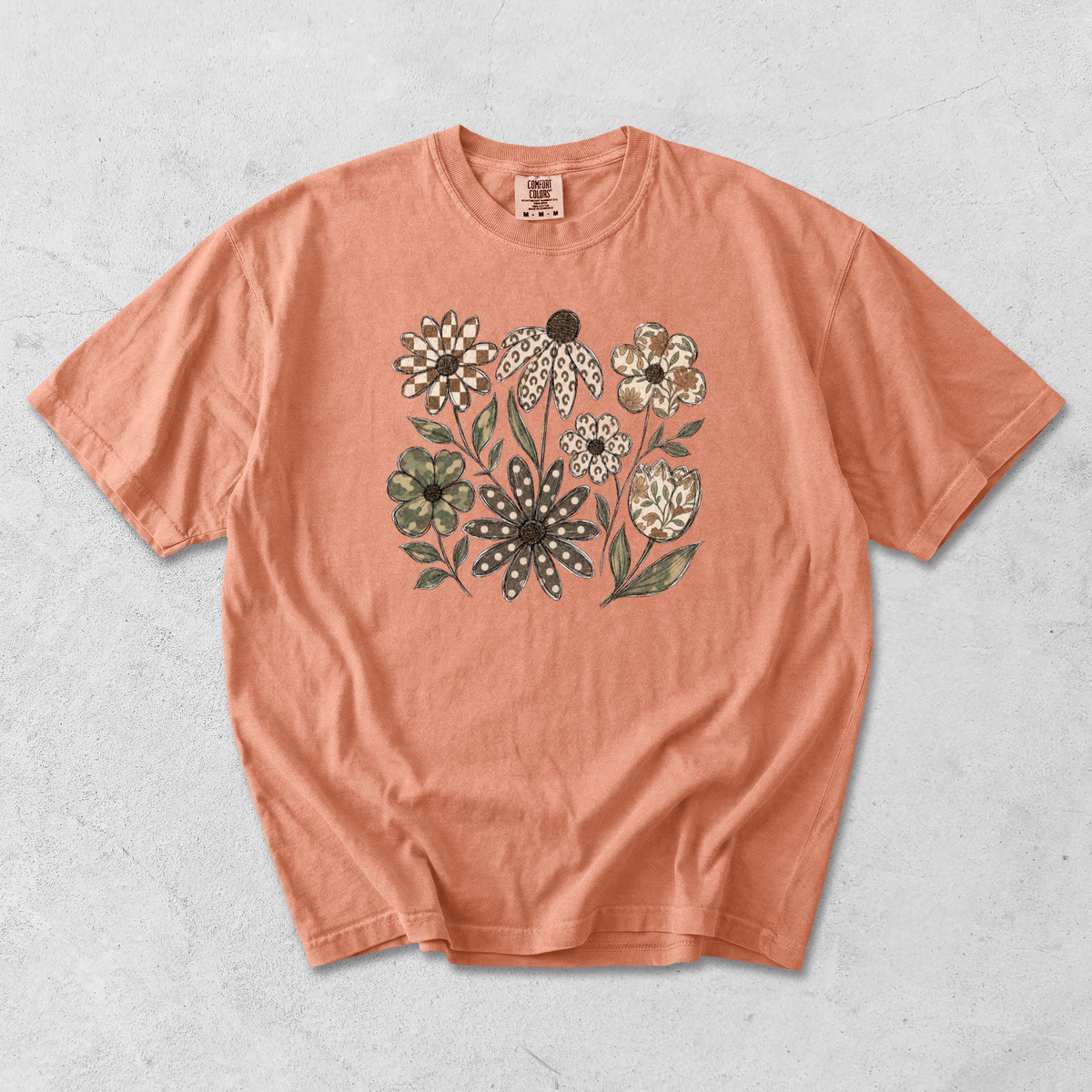 *NEW* DISTRESSED BOHO FLOWERS CC SHIRT