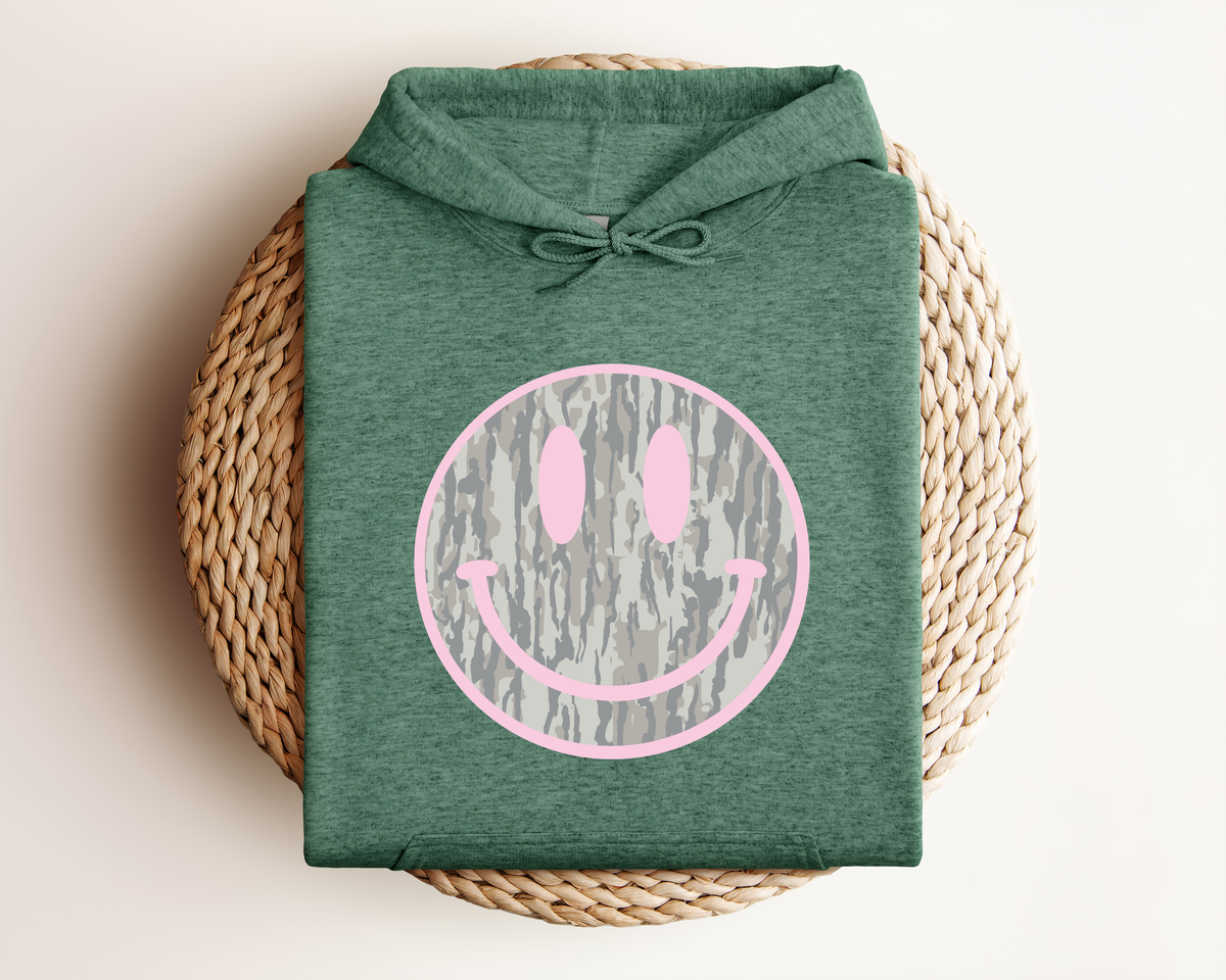 CAMO SMILEY HOODIE
