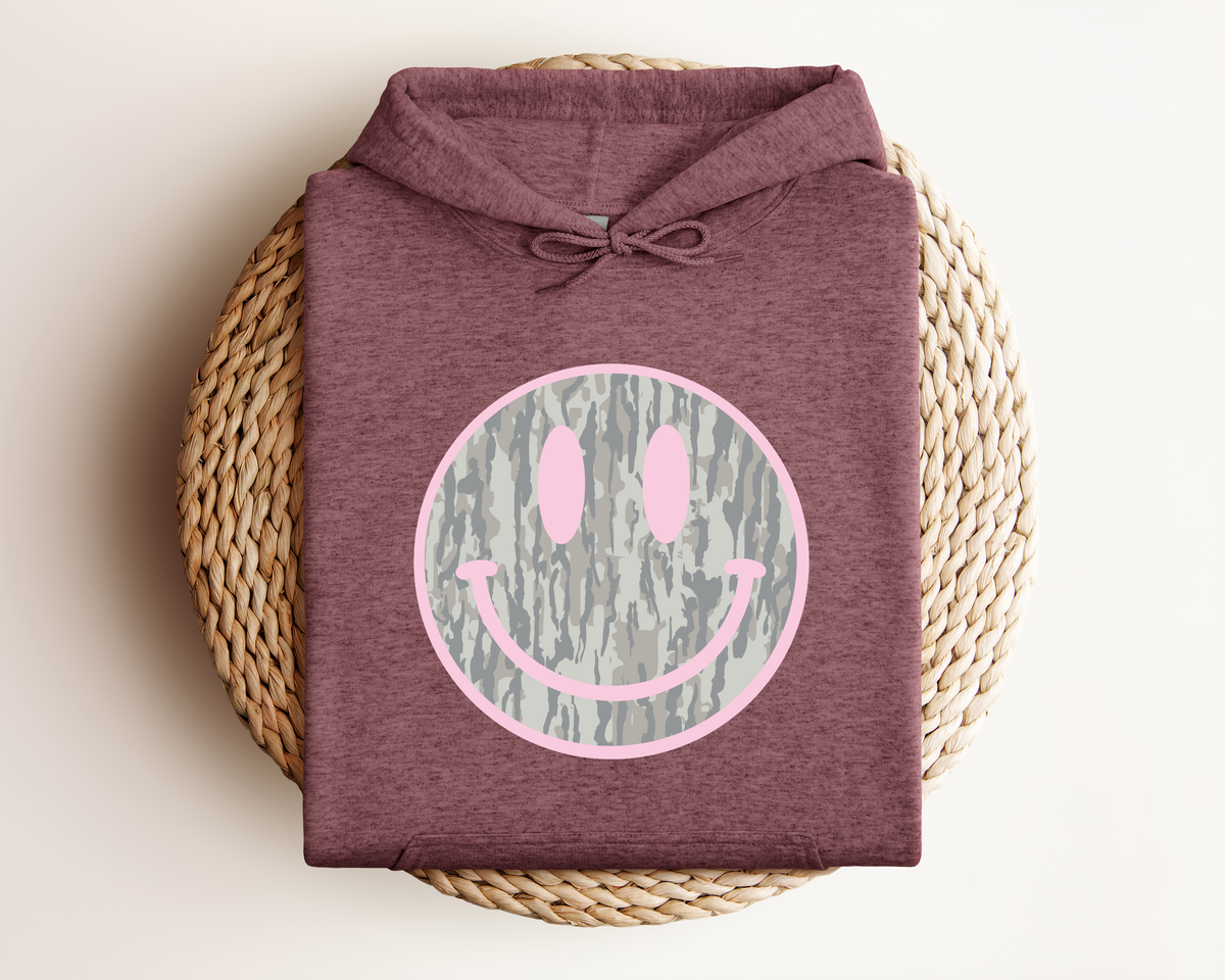 CAMO SMILEY HOODIE