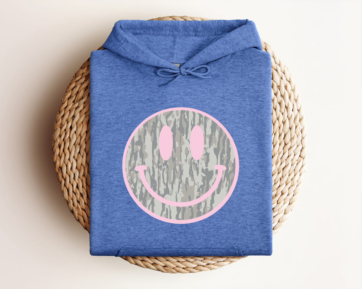 CAMO SMILEY HOODIE