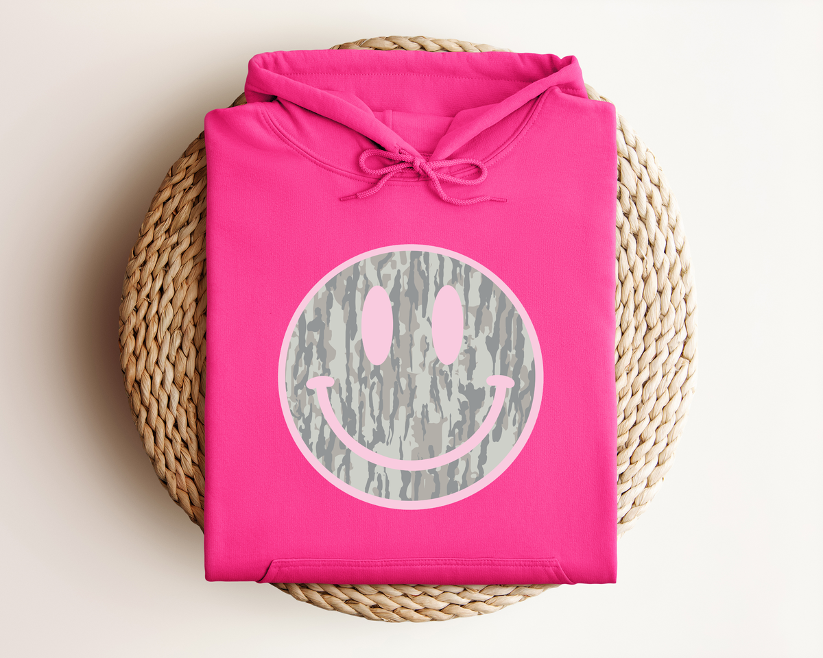 CAMO SMILEY HOODIE