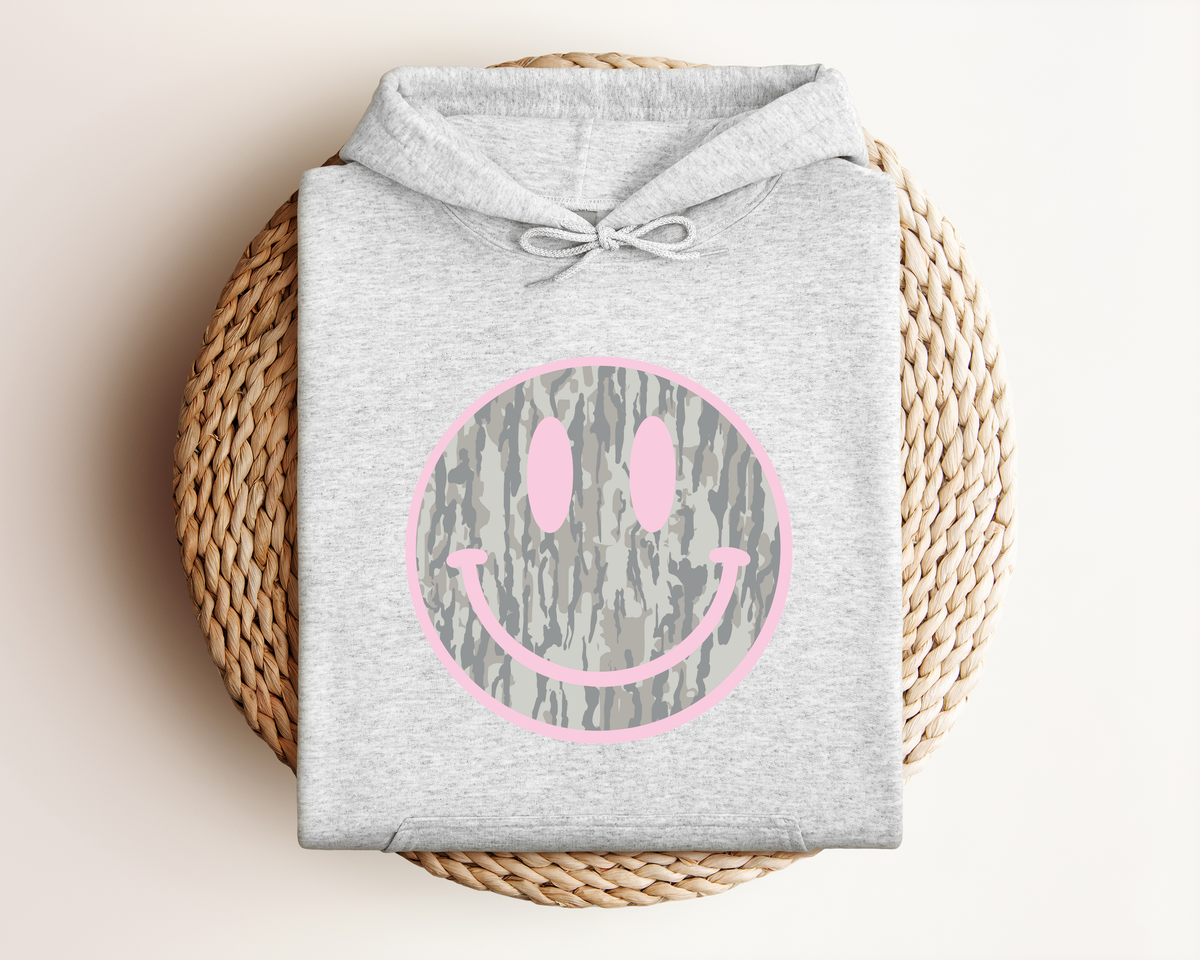CAMO SMILEY HOODIE