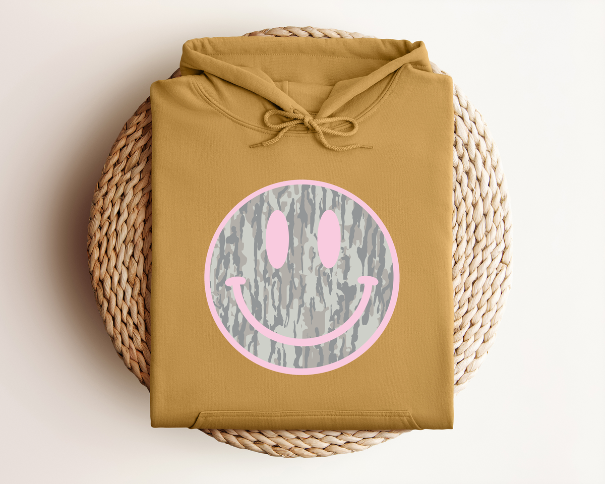 CAMO SMILEY HOODIE