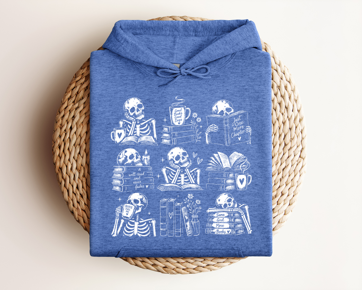 BOOKISH SKELETON HOODIE