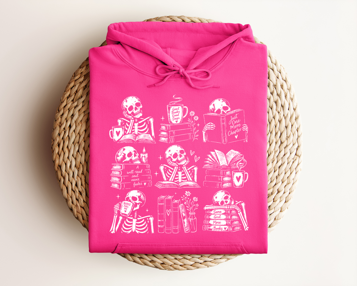 BOOKISH SKELETON HOODIE