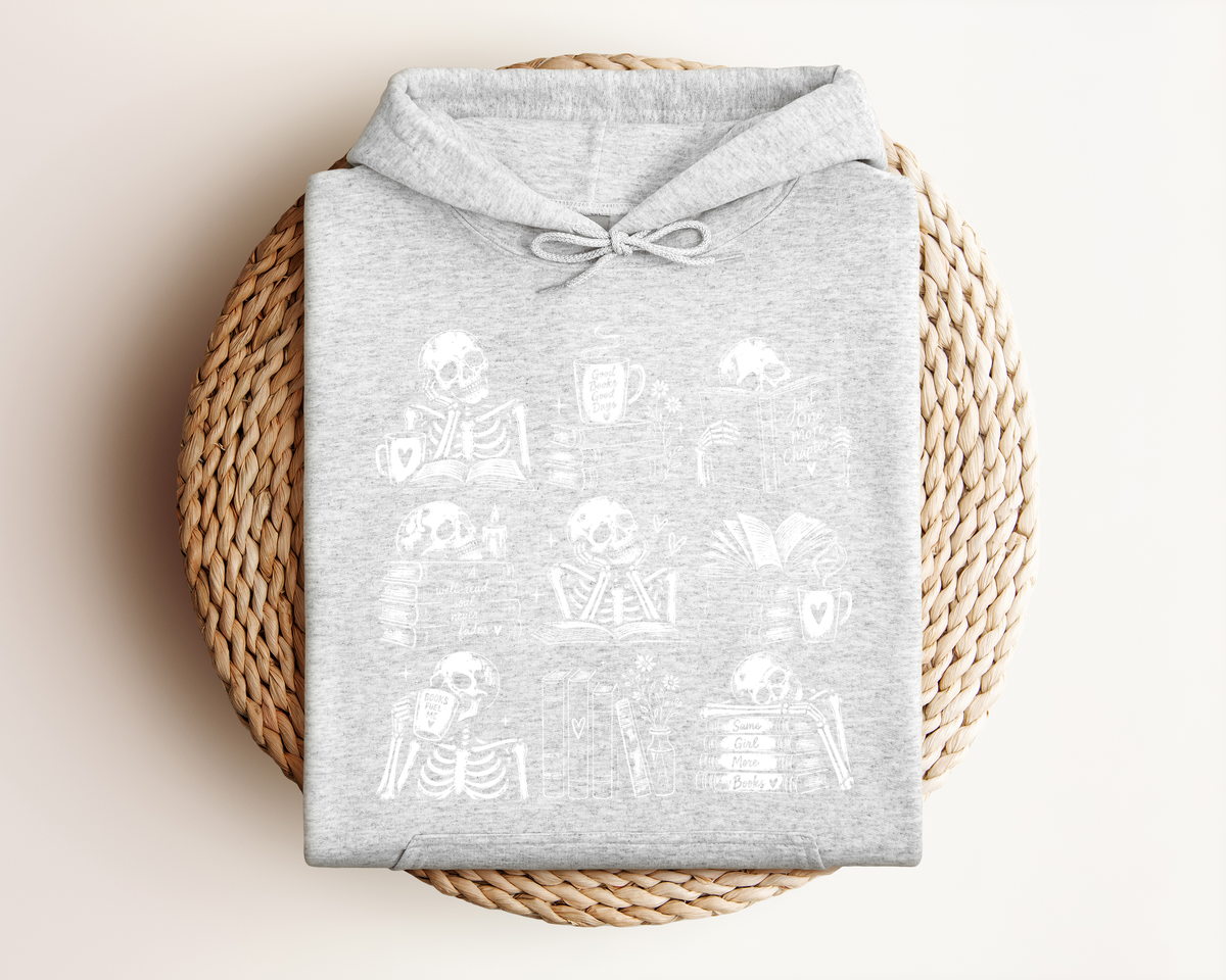 BOOKISH SKELETON HOODIE