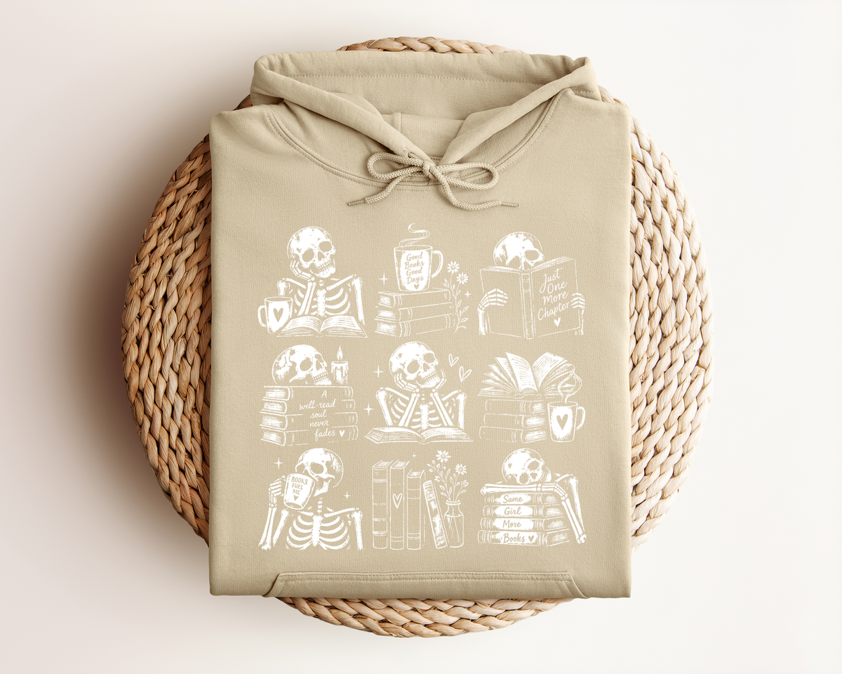 BOOKISH SKELETON HOODIE