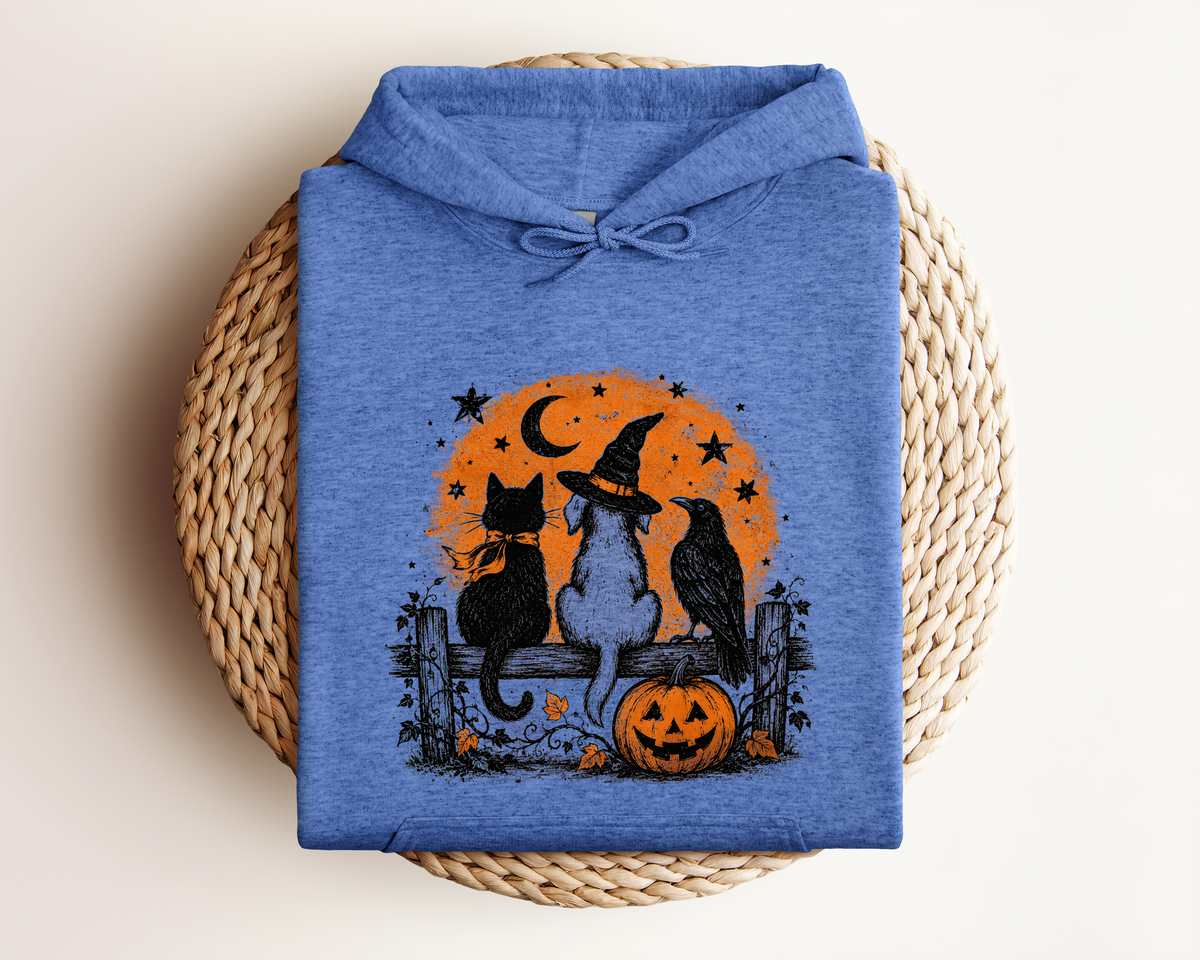HALLOWEEN CAT AND DOG HOODIE